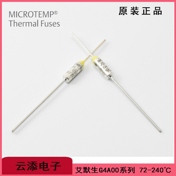 Emerson艾默生MICROTEMP®温度保险丝G4A01系列热熔断器72-240度