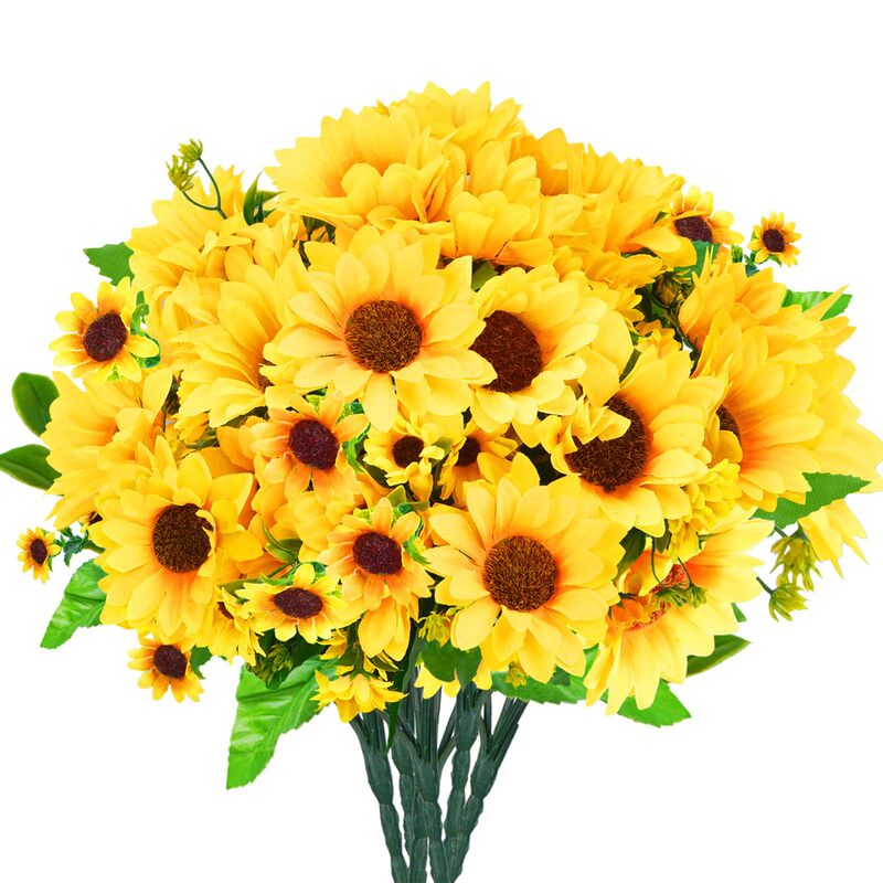 Sunflower Artificial Flower Bouquet Fake Flower Sunflower Artificial Bouquet Living Room Ornaments Artificial Flower Wedding Decoration Silk Flower Sunflower Artificial Flower Bouquet Fake Flower Sunflower Artificial Bouquet Living Room Ornaments Artificial Flower Wedding Decoration Silk Flower