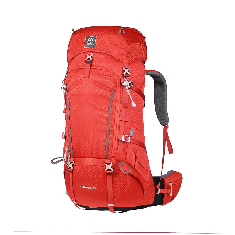 Ai Wang 2025 New Aurora Series 70L Large Capacity Waterproof Breathable Heavy-Duty Hiking and Mountaineering Outdoor Backpack