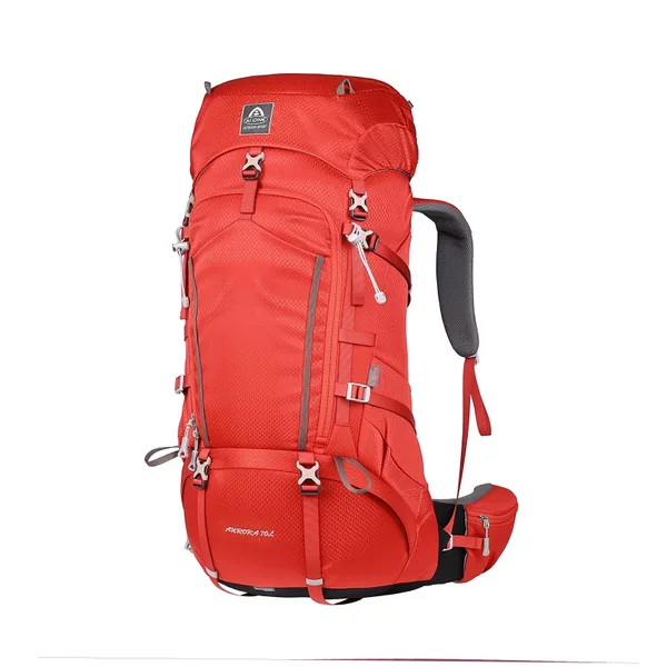Ai Wang 2025 New Aurora Series 70L Large Capacity Waterproof Breathable Heavy-Duty Hiking and Mountaineering Outdoor Backpack