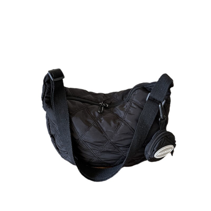 2023 Otoño e Invierno Nueva rómbica alta textura bolsa de hombro bolso de las axilas bolso simple todo fósforo Bolsa de Moda bolso de las mujeres