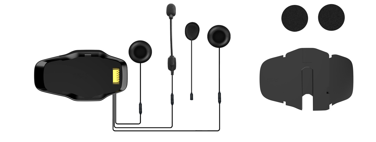 EJEAS new Mesh intercom support 10 people networking intercom motorcycle helmet magnetic Bluetooth headset X10