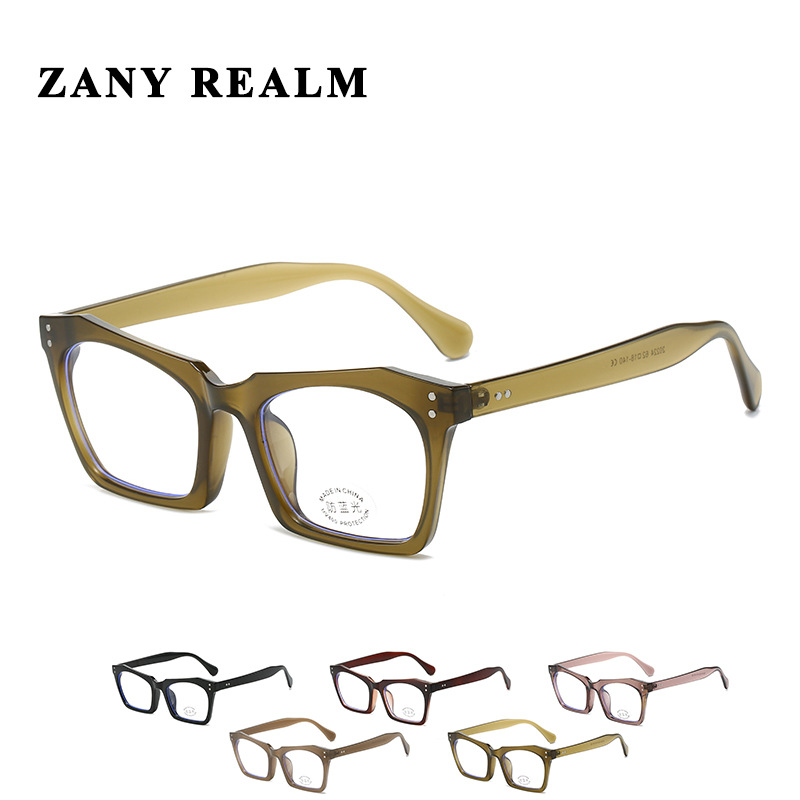 Nuevo ojo de gato retro cara llana Internet celebridad marco negro gafas de luz anti-azul personalidad Calle Cruz llano fabricante de Marco en stock