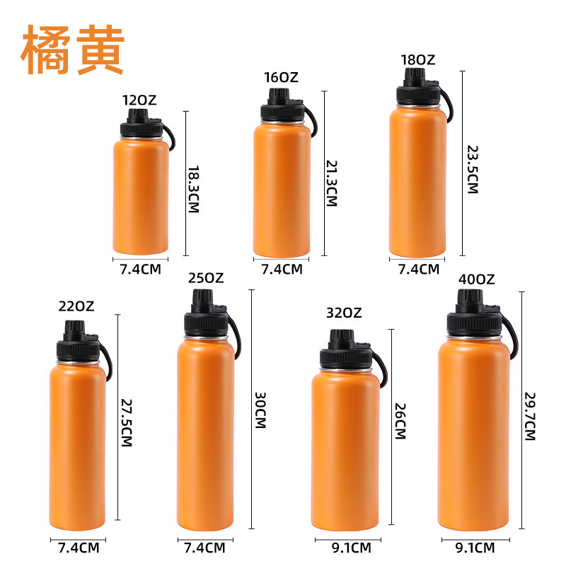 Botella espacial estadounidense transfronteriza de gran capacidad portátil al aire libre con botella deportiva de mano de alto valor nominal simple taza aislante térmico