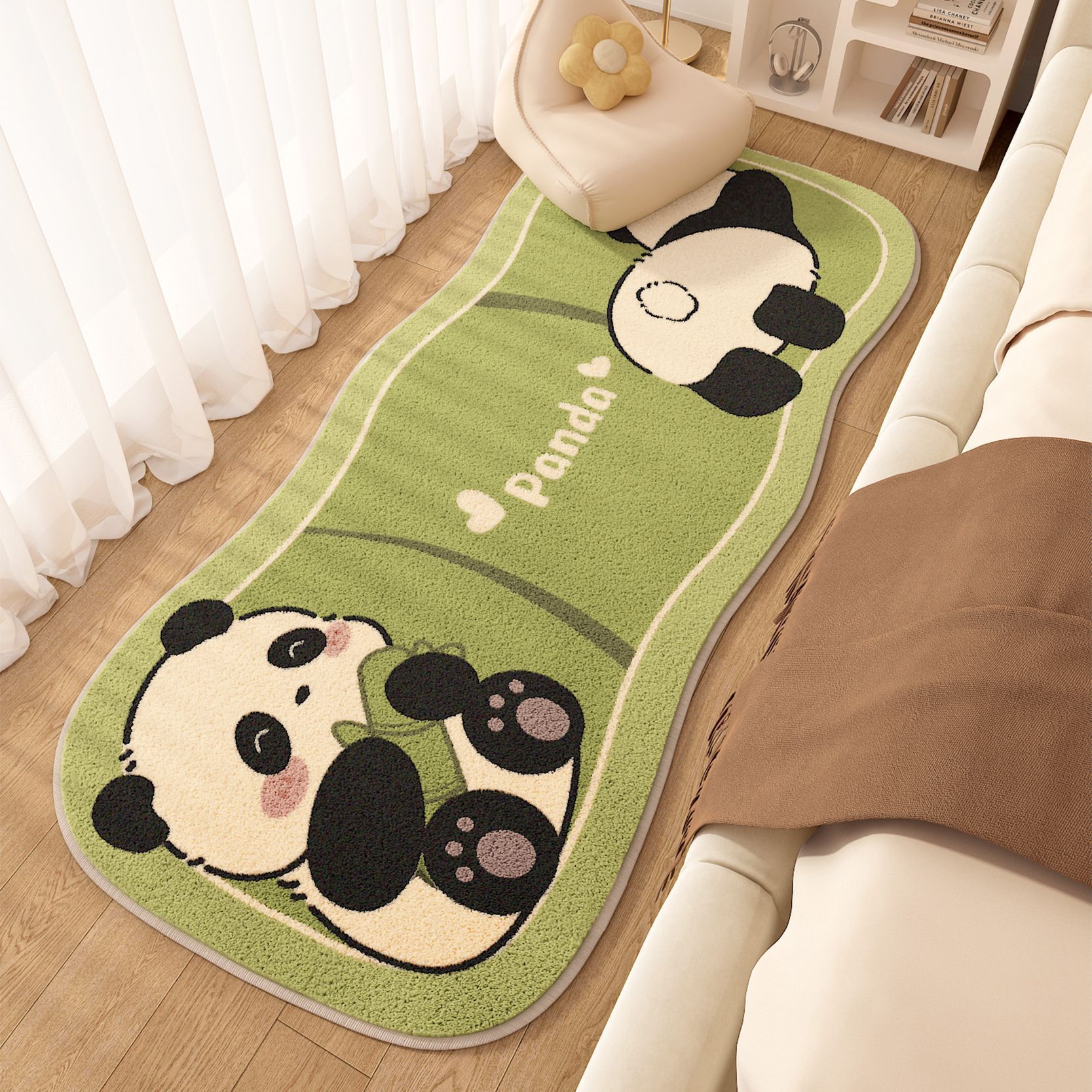 De dibujos animados de forma especial alfombra de Cachemira dormitorio del hogar manta de noche a prueba de sonido balcón manta de la ventana de la Bahía estera del piso resistente a las manchas