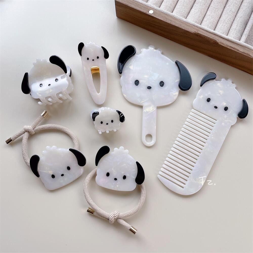 Cartoon Style Cute Dog Acetic Acid Sheets Hair Combs Hair Claws Mirror display picture 1