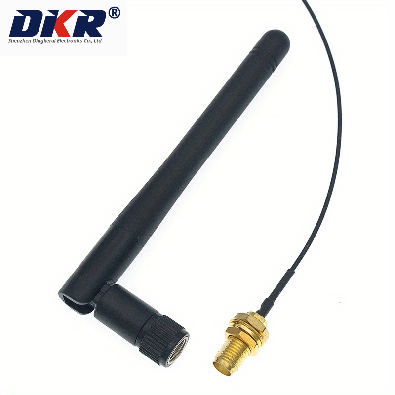 2.4G WIFI模块用 IPEX转SMA母外置天线转接头,配SMA公头天线