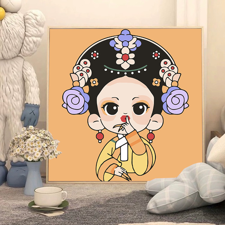 蝶デジタル油絵 diy 着色油絵子供の手描き蝶装飾絵画装飾品メーカー卸売|undefined