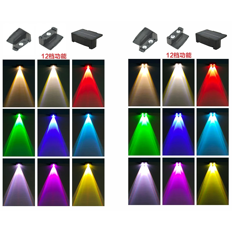 Новый Солнечный настенный светильник для стирки прожектор яркий настенный светильник с выпуклыми линзами Открытый Сад Двор 12-скоростной настенный светильник для смешивания цветов