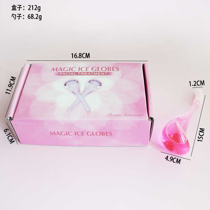 FUENTE Bola de onda de hielo de belleza de fábrica Bola de onda de hielo Bola de belleza energía bola de cristal masaje facial cuidado Bola de onda de hielo