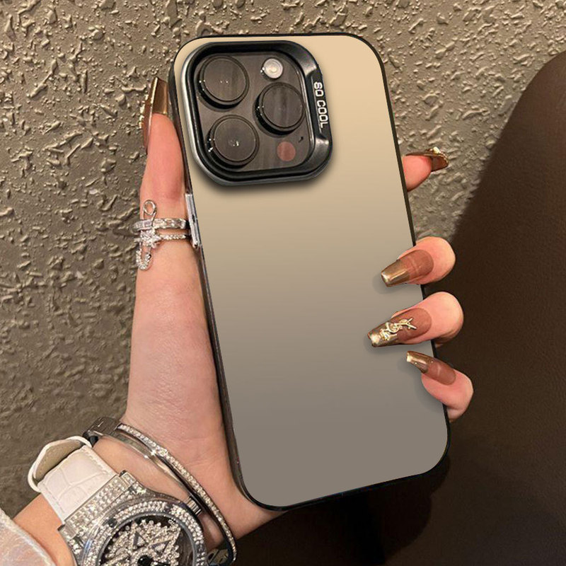 Suitable for Apple 16 Laser Phone Case, iPhone 15 Large Hole 14Promax Anti-Fall Protective Case, Anti-Fingerprint