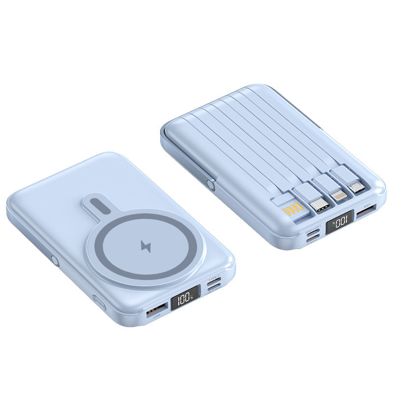 コンパクトミニスタンド磁気高速充電パワーバンクmagsafeにはワイヤレス充電モバイル電源卸売が付属しています|undefined
