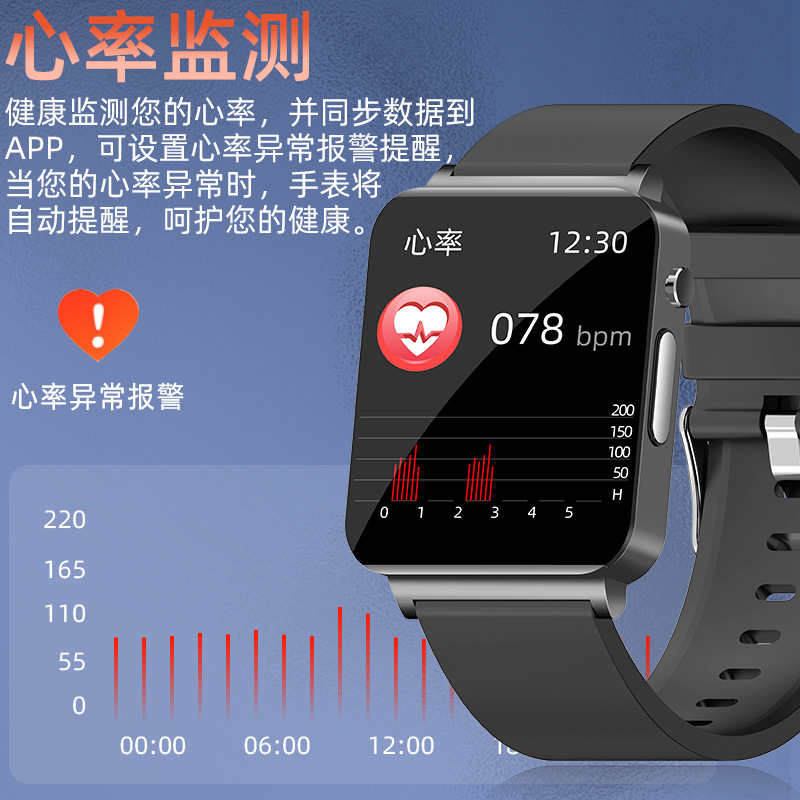 Reloj inteligente KS03 no invasivo glucosa en sangre ECG presión arterial oxígeno en la sangre monitoreo de la temperatura corporal reloj inteligente fabricante