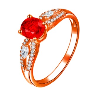 һ���Ȼ��ɫ�t��ʯŤ�۽�ָ �18k���ʯ��E�A�ټt荽�ָ
