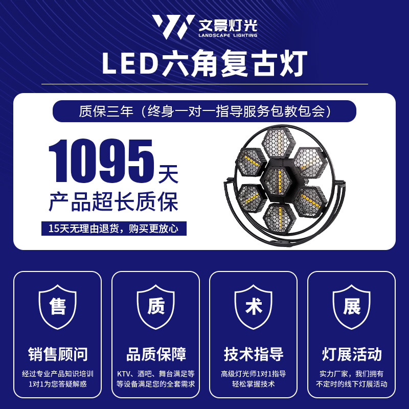 Escenario LED 7 luces de fondo retro barra marquesina luz estroboscópica luz de efecto a todo color luz ambiental de control de voz de escenario