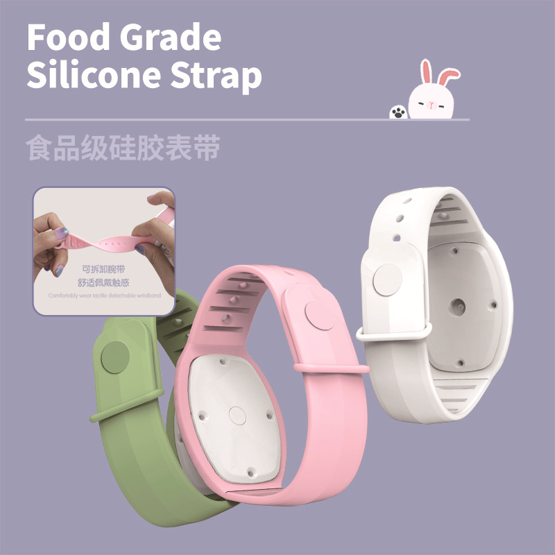 2024 New Model Watch Fan USB Charging Student Mini Portable Handheld Wrist Strap Cartoon Fan