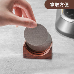 Italian coffee secondary water distribution network storage base 51/53/58mm sintered mesh universal shelf filter placement