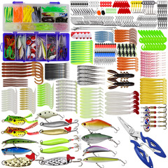 Wēihé Manufacturer Lure 350 Piece Fishing Bait Accessory Set Multi-Layer Cross-Border E-commerce Fishing Bait Set