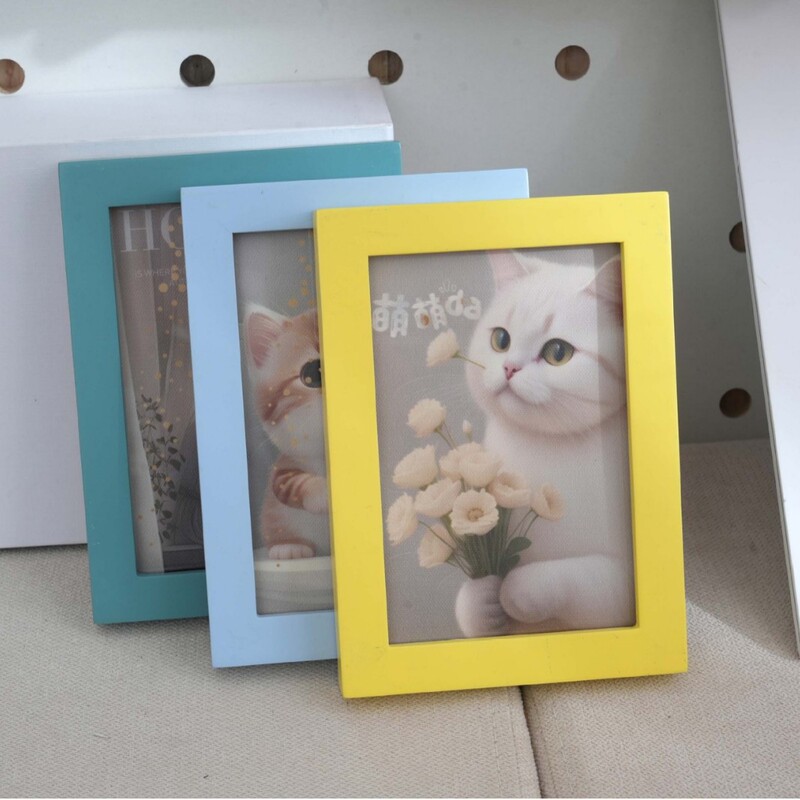 Multi-color solid wood photo frame mounted picture frame wall A3 inch 16 table a4 creative puzzle frame photo wall wood