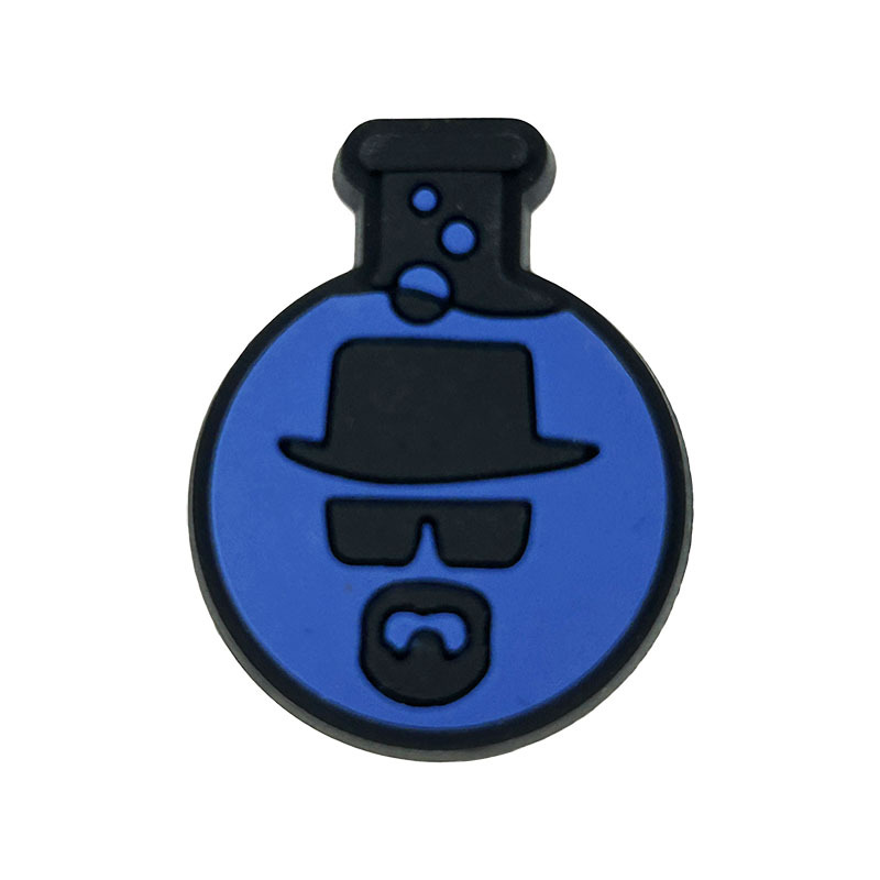 Comercio electrónico transfronterizo al por mayor zapatos de goma suave zapatos de flores accesorios PVC de dibujos animados veneno mortal experto agujero Zapatos de flores hebilla