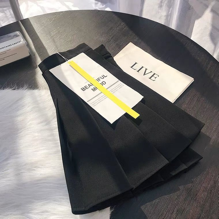 JK 유니폼 셔츠 치마 원피스 주름 치마 여성 봄과 여름 투피스 세트 스커트 반팔 티셔츠 여성용 여름