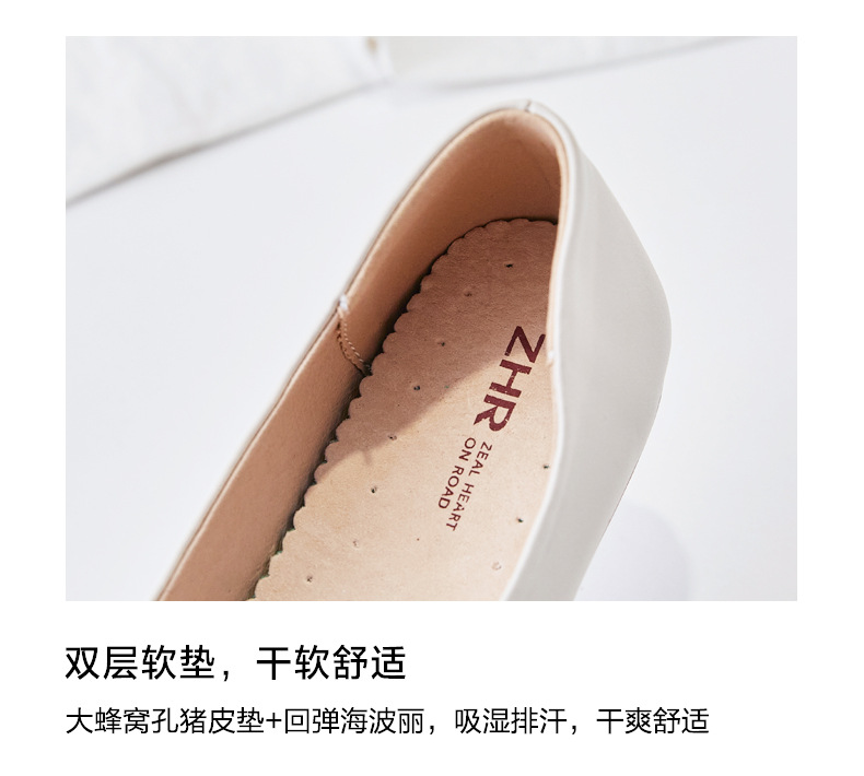 Sandal nữ quai chữ V đế bệt mũi bít phong cách Hàn Quốc — AH168 Màu mơ chi tiết 10