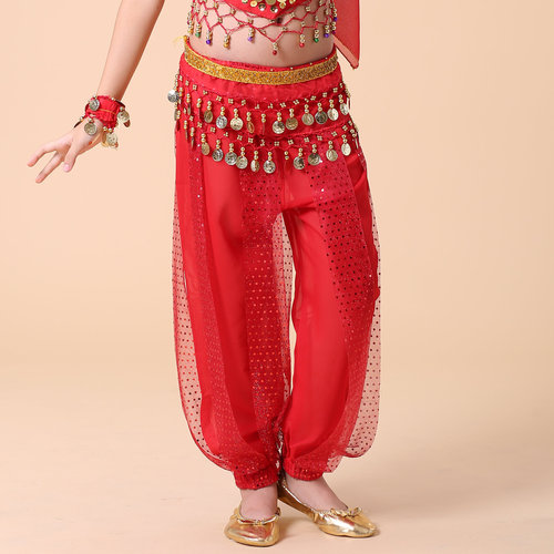 New children's highlight pants children's belly dance clothing children's Indian dance performance clothing dance practice clothing pants