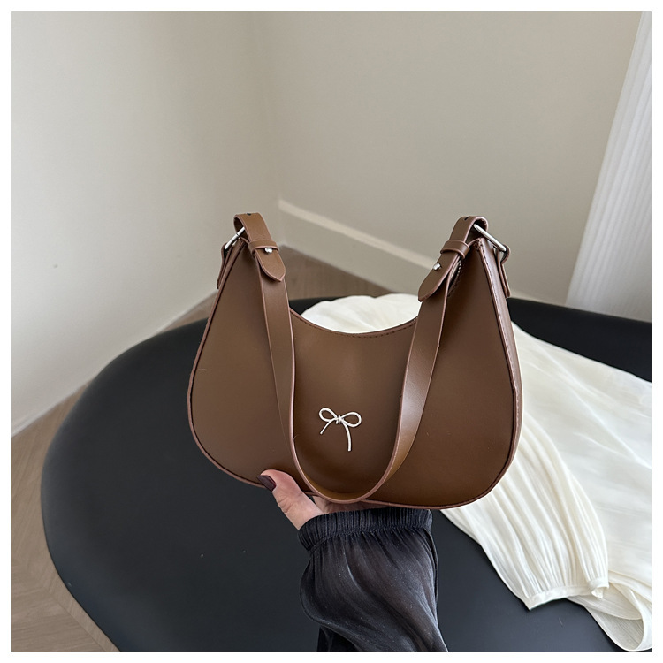 450g Weight Nylon Lining Material Zipper Closure Type Single Shoulder Strap Strap Type Shoulder Bag Bags Type Daily Occasion Pu Leather Material Solid Color, Bow Knot Pattern All Seasons Season Women's Gender Sewing Thread Design Streetwear Style Square Shape Large Size Women's Large Pu Leather Solid Color Bow Knot Streetwear Square Zipper Shoulder Bag 13