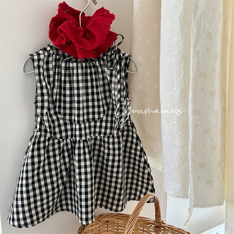 Summer children's belt, dress with sleeves sleevless