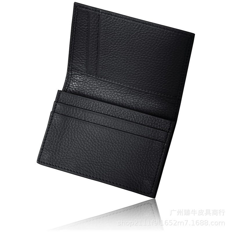 Japanese leather shoulder bag for business cards