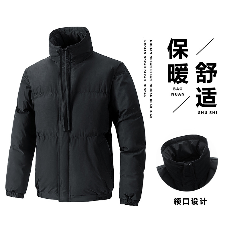 Trajes de algodón de cuello transfronterizo para hombres y mujeres de invierno nuevos trajes de algodón chaqueta de algodón suelta y gruesa pareja chaqueta de algodón hombre