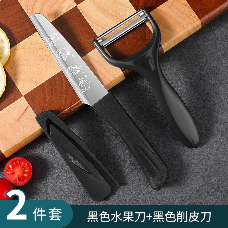 Cuchillo de corte de frutas cuchillo doméstico de cocina de acero inoxidable cuchillo de oficina dormitorio mini cuchillo portátil