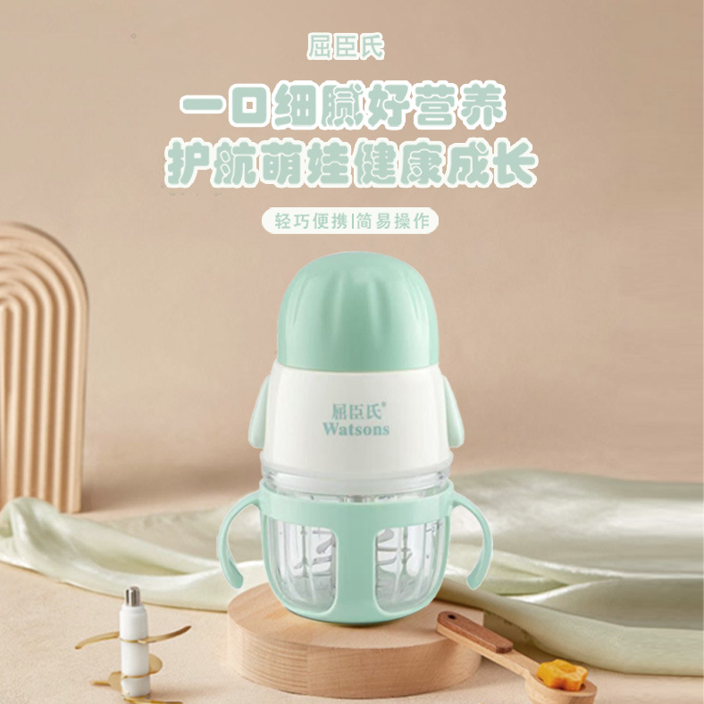 Baby Food Processor, Infant Food Blender, Puree Maker, Grinder with All-Steel Blade, Direct, Silent and Noise-Reducing