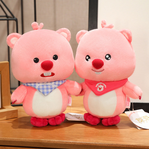 Genuine loopy plush doll Little Beaver Ruby Ocean series cross-dressing pullover doll creative birthday gift