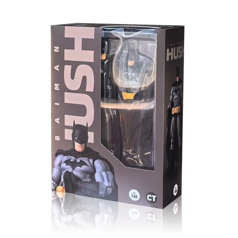 CT MAFEX 126 Batman Hush Black Actionfigur im Comic-Stil, Modell, Desktop-Ornament, Sammlerstück, Spielzeug, Fan-Geschenk zum Geburtstag, Feiertagsgeschenk – Detail 2