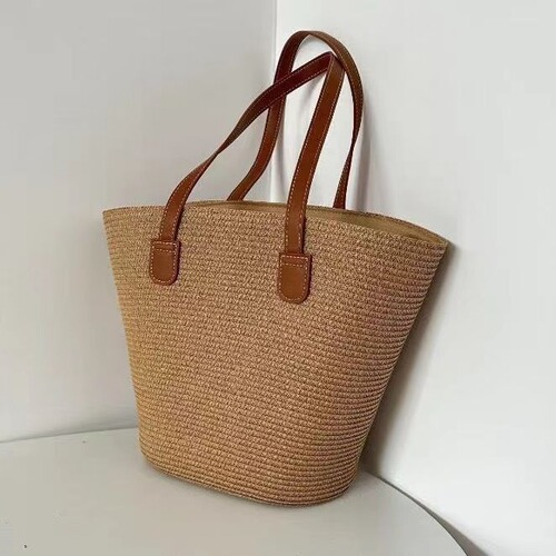Versatile straw bag, boho-style woven bag, Instagram-worthy shoulder bag—perfect for commuting, casual outings, and adding a chic, trendy touch to your beach or travel looks.