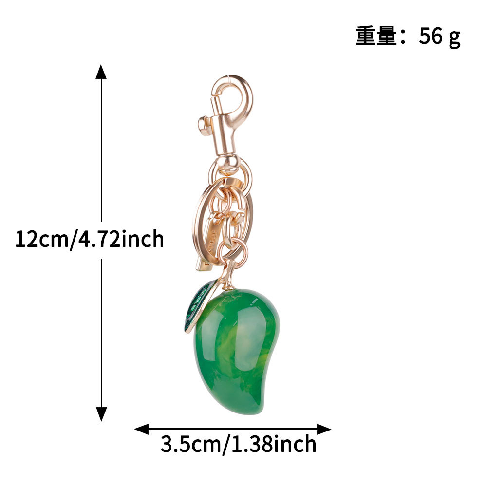 Transfronterizos directamente para bolsas de cereza colgantes de moda llaveras de automóviles llaveras de Amazon llaveras de metal accesorios de bolsas al por mayor