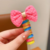 Children's telephone, high ponytail, elastic durable hair rope with pigtail, no hair damage
