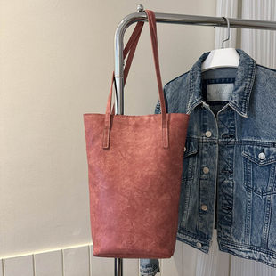 (Cross-border trading), universal capacious retro one-shoulder bag, shoulder bag, genuine leather