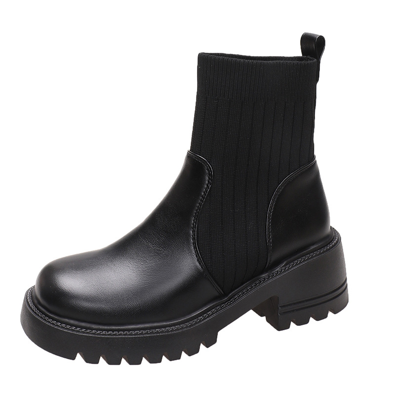 Femmes dames hommes bottes d'équitation bottes de randonnée synthétique Chic Punk mi talon talon bas bout carré à lacets chaussures de tous les jours_voghion.com