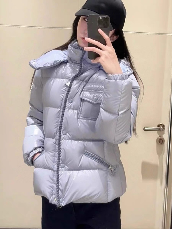 毒家高品质 M家25s新款亮面花蕾边设计女士高级时尚质感ins羽绒服|undefined