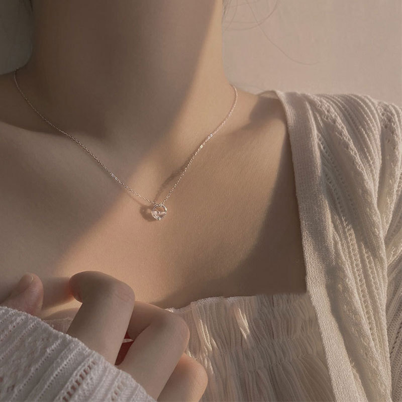 Accessories 925 Sterling Silver Yiwang Qingquan Necklace Summer Women's High-End Jewelry Niche Stylish Cold Style Clavicle Chain Accessories 925 Sterling Silver Yiwang Qingquan Necklace Summer Women's High-End Jewelry Niche Stylish Cold Style Clavicle Chain