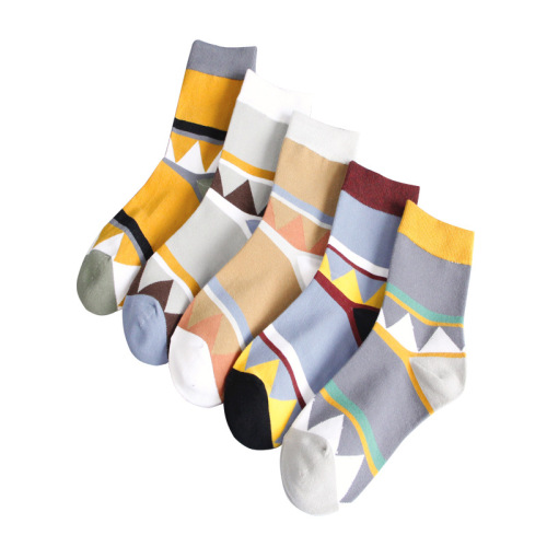 Autumn and winter cotton socks men's mid-calf warm casual breathable socks business high waist thickened men's socks manufacturer wholesale