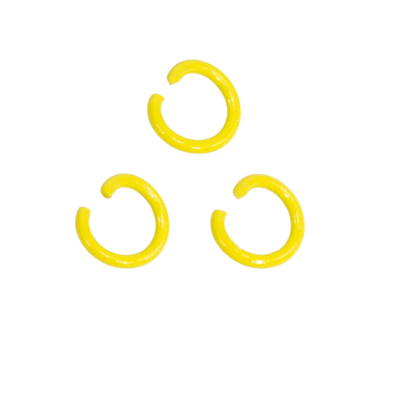 Pintura de color abierto anillo de conexión de hierro pulsera collar material hecho a mano DIY accesorios de la joyería