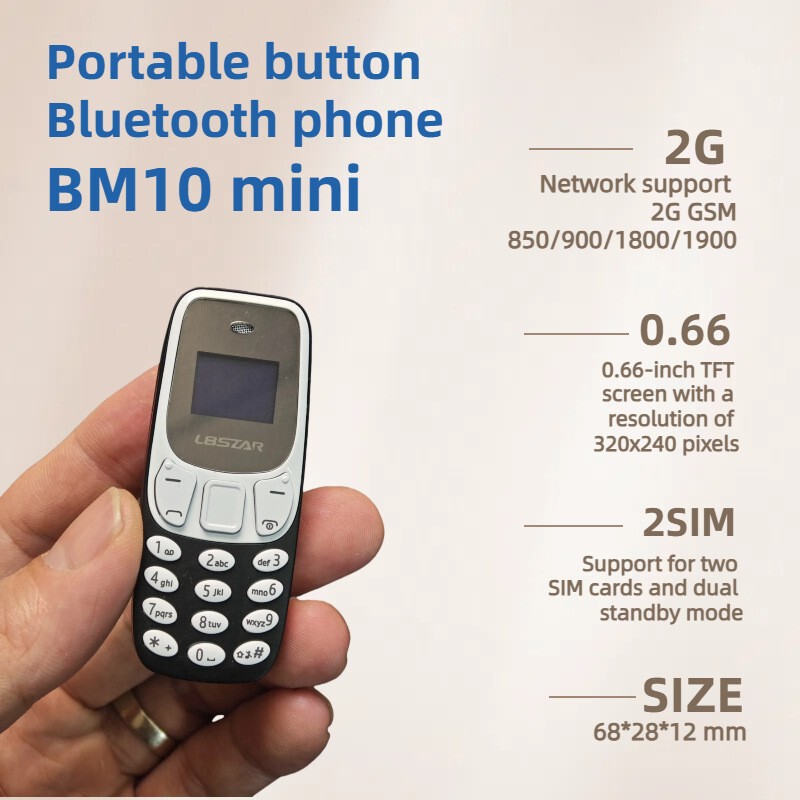 Hot-Selling Bm10Mini Non-Smartphone Straight-Key Mini Mobile Phone Dual Sim Student Backup Phone Cross-Border Foreign Trade Hot-Selling Bm10Mini Non-Smartphone Straight-Key Mini Mobile Phone Dual Sim Student Backup Phone Cross-Border Foreign Trade