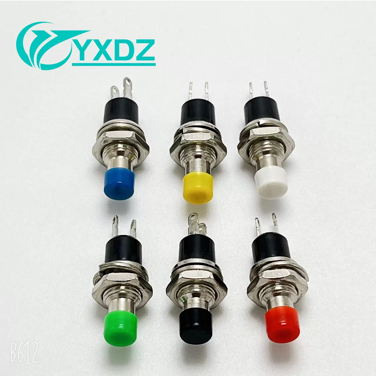 小型按钮开关PBS-110按通 7MM按钮 PBS-105复位点动无锁开关KAX-3