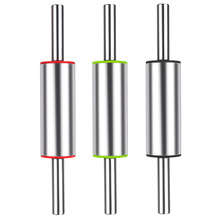 现货不锈钢滚轴式家用不沾面擀面杖厨房烘焙压面工具饺子皮揉面棍