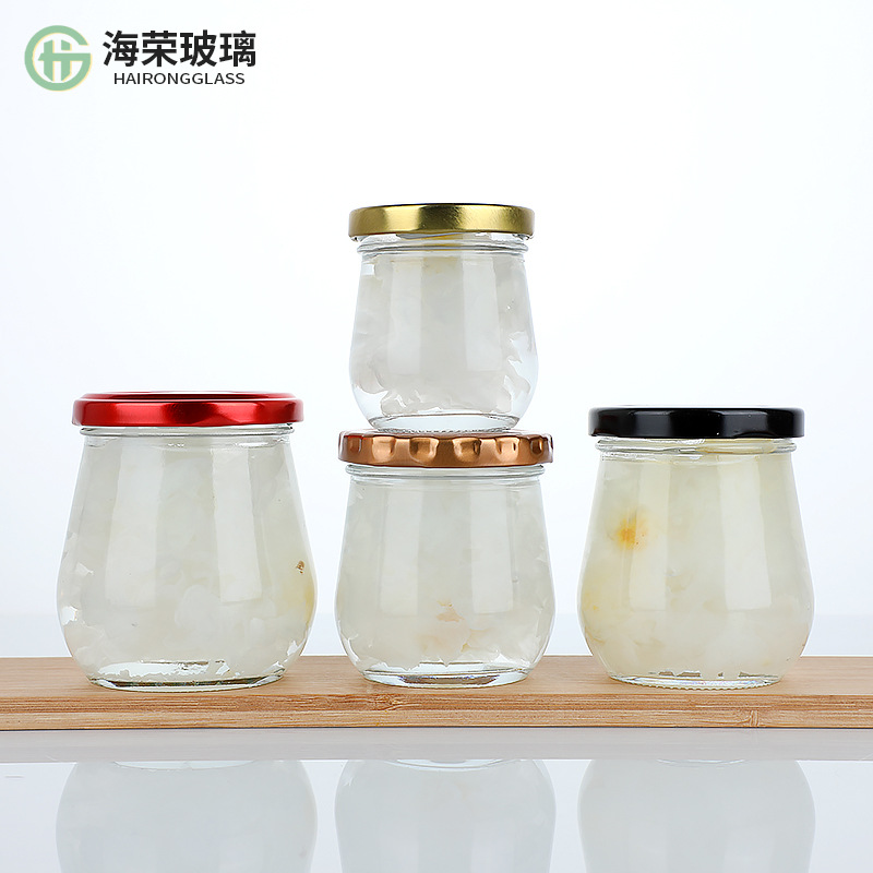 新款企鹅玻璃瓶密封果酱蜂蜜瓶家用即食燕窝分装瓶蜂蜜酱菜瓶空瓶