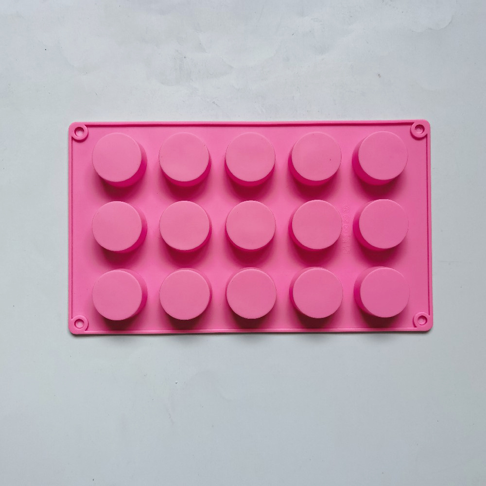 Silicone 15 cilindro pequeño 217 molde de pastel helado gelatina pudín jabon molde de pastel herramientas de horneado