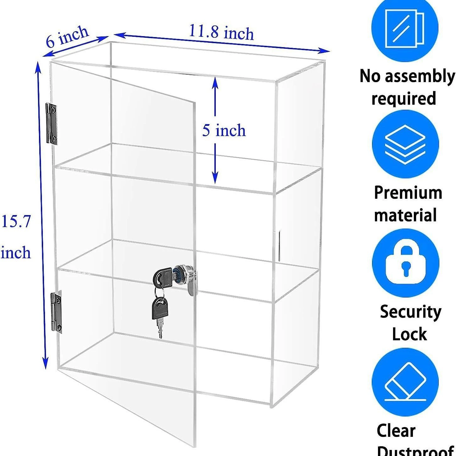 Аcrylic stand, storage system, small toy, doll, 3 floors, collection
